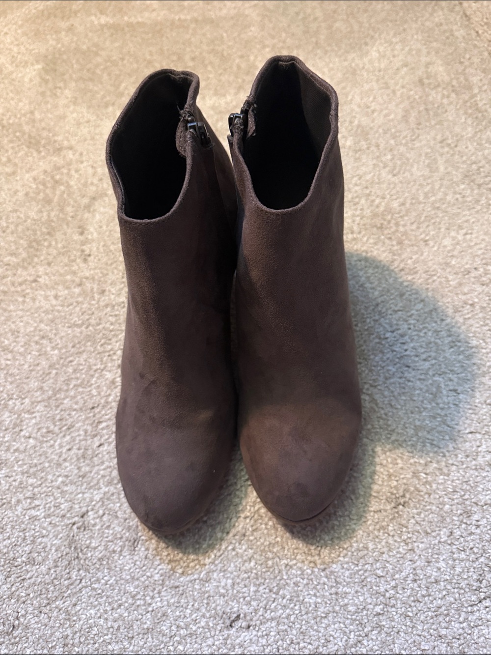 Women’s Brown Suede Ankle Booties